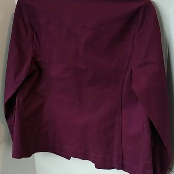 Appleseed's Wine Cotton/Spandex Classic Jacket PS - Picture 5 of 7